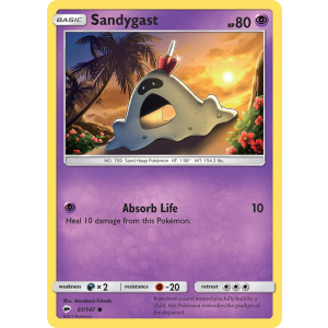 Sandygast 61/147 Pokemon TCG Sun & Moon Burning Shadows