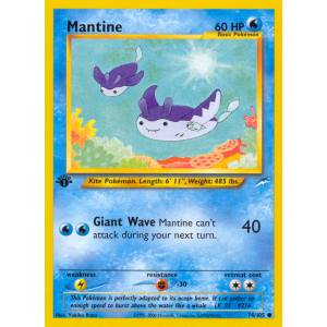 Mantine 74/105 Pokemon TCG Neo Neo Destiny