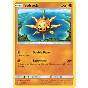 Solrock 69/147 Pokemon TCG Sun & Moon Burning Shadows