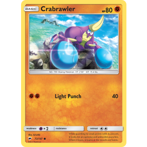 Crabrawler 73/147 Pokemon TCG Sun & Moon Burning Shadows