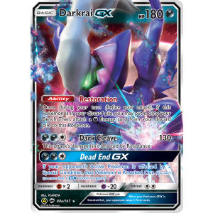 Rare Holo GX Darkrai-GX 88a/147 Pokemon TCG Sun & Moon Burning Shadows