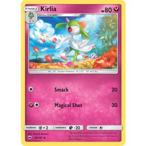 Kirlia 92/147 Pokemon TCG Sun & Moon Burning Shadows