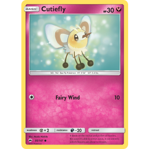 Cutiefly 95/147 Pokemon TCG Sun & Moon Burning Shadows