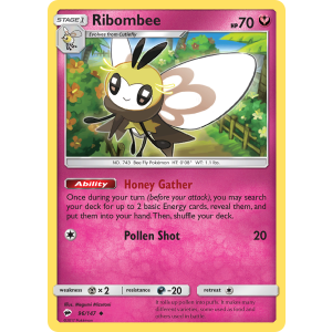 Ribombee 96/147 Pokemon TCG Sun & Moon Burning Shadows