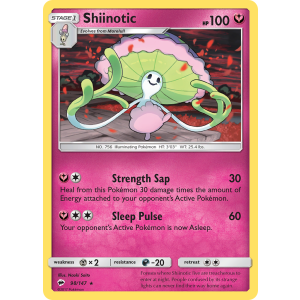 Shiinotic 98/147 Pokemon TCG Sun & Moon Burning Shadows