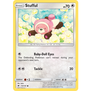 Stufful 110/147 Pokemon TCG Sun & Moon Burning Shadows