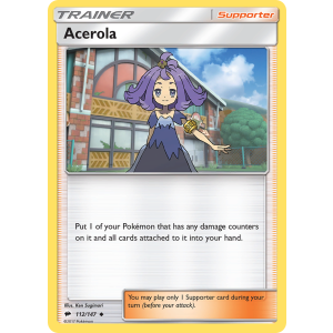 Acerola 112/147 Pokemon TCG Sun & Moon Burning Shadows