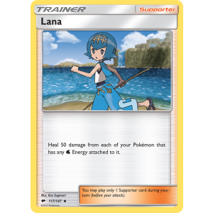 Lana 117/147 Pokemon TCG Sun & Moon Burning Shadows