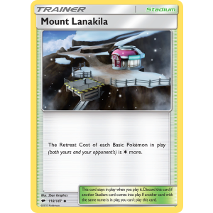 Mount Lanakila 118/147 Pokemon TCG Sun & Moon Burning Shadows