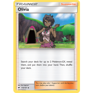 Olivia 119/147 Pokemon TCG Sun & Moon Burning Shadows