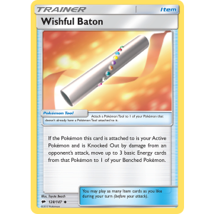 Wishful Baton 128/147 Pokemon TCG Sun & Moon Burning Shadows