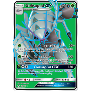 Rare Ultra Golisopod-GX 129/147 Pokemon TCG Sun & Moon Burning Shadows