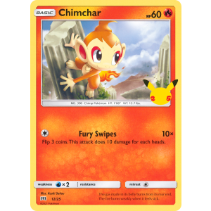  Chimchar 12/25 Pokemon TCG Other McDonald's Collection 2021