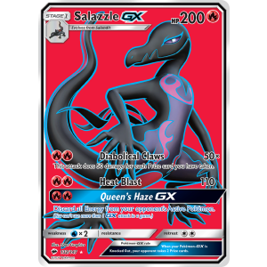 Rare Ultra Salazzle-GX 132/147 Pokemon TCG Sun & Moon Burning Shadows