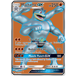 Rare Ultra Machamp-GX 135/147 Pokemon TCG Sun & Moon Burning Shadows