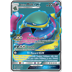 Rare Ultra Alolan Muk-GX 138/147 Pokemon TCG Sun & Moon Burning Shadows