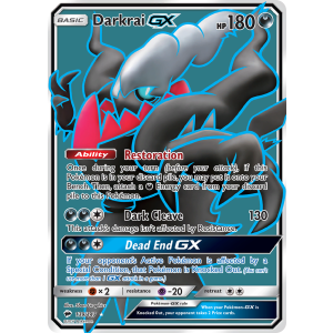 Rare Ultra Darkrai-GX 139/147 Pokemon TCG Sun & Moon Burning Shadows