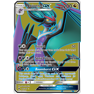 Rare Ultra Noivern-GX 141/147 Pokemon TCG Sun & Moon Burning Shadows