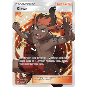 Rare Ultra Kiawe 144/147 Pokemon TCG Sun & Moon Burning Shadows