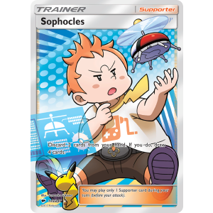 Rare Ultra Sophocles 146/147 Pokemon TCG Sun & Moon Burning Shadows