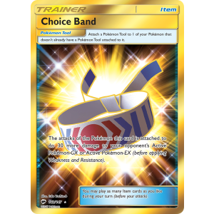 Rare Secret Choice Band 162/147 Pokemon TCG Sun & Moon Burning Shadows