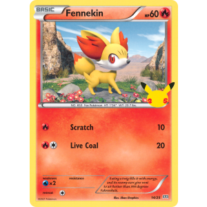  Fennekin 14/25 Pokemon TCG Other McDonald's Collection 2021