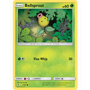 Bellsprout 1/145 Pokemon TCG Sun & Moon Guardians Rising