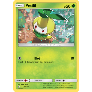 Petilil 4/145 Pokemon TCG Sun & Moon Guardians Rising