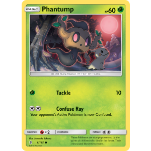 Phantump 6/145 Pokemon TCG Sun & Moon Guardians Rising