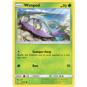 Wimpod 8/145 Pokemon TCG Sun & Moon Guardians Rising