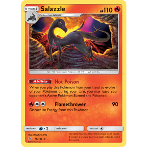 Salazzle 16/145 Pokemon TCG Sun & Moon Guardians Rising