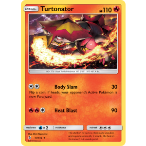 Turtonator 17/145 Pokemon TCG Sun & Moon Guardians Rising