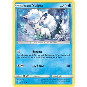 Alolan Vulpix 21/145 Pokemon TCG Sun & Moon Guardians Rising