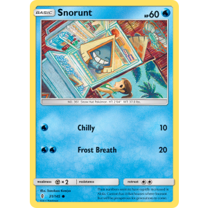 Snorunt 31/145 Pokemon TCG Sun & Moon Guardians Rising