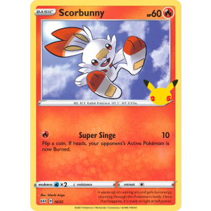  Scorbunny 16/25 Pokemon TCG Other McDonald's Collection 2021