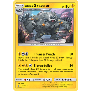 Alolan Graveler 41/145 Pokemon TCG Sun & Moon Guardians Rising