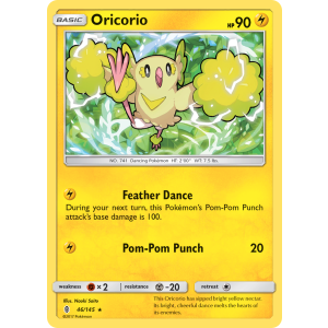 Oricorio 46/145 Pokemon TCG Sun & Moon Guardians Rising