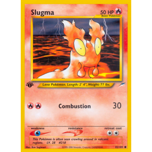 Slugma 82/105 Pokemon TCG Neo Neo Destiny