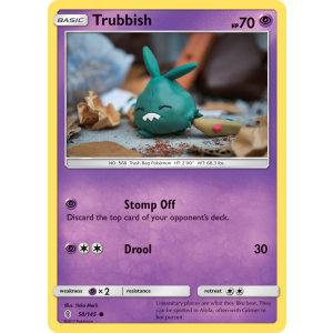 Trubbish 50/145 Pokemon TCG Sun & Moon Guardians Rising