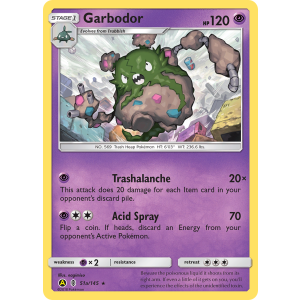 Garbodor 51a/145 Pokemon TCG Sun & Moon Guardians Rising