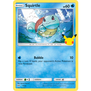  Squirtle 17/25 Pokemon TCG Other McDonald's Collection 2021