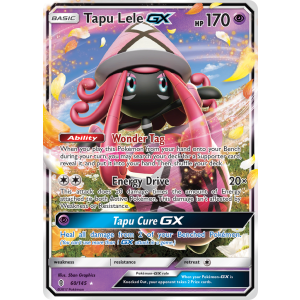 Rare Holo GX Tapu Lele-GX 60/145 Pokemon TCG Sun & Moon Guardians Rising