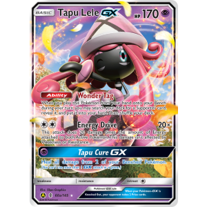 Rare Holo GX Tapu Lele-GX 60a/145 Pokemon TCG Sun & Moon Guardians Rising