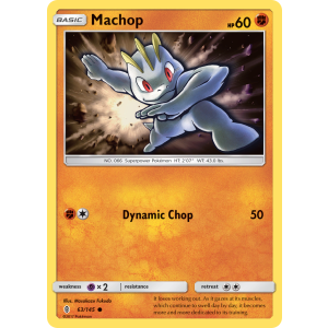 Machop 63/145 Pokemon TCG Sun & Moon Guardians Rising