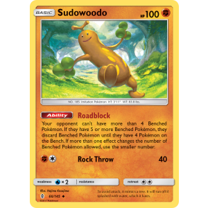 Sudowoodo 66/145 Pokemon TCG Sun & Moon Guardians Rising