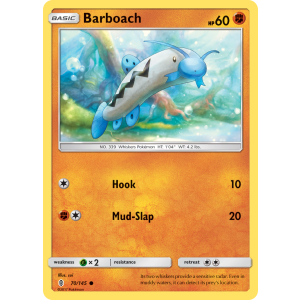 Barboach 70/145 Pokemon TCG Sun & Moon Guardians Rising