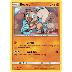 Rockruff 73/145 Pokemon TCG Sun & Moon Guardians Rising